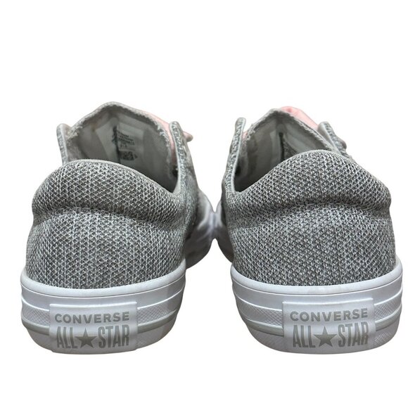 Converse All Star Maddie Slip Low Top Junior Sneakers Grey Pink Size Girls 3 - Picture 5 of 16